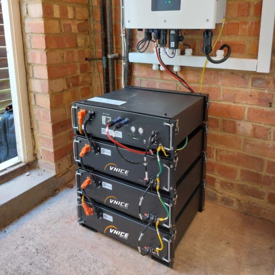 Vnice Power 20kWh 4*48V 100Ah Lithium ion Battery For Off Grid Solar System in South Africa